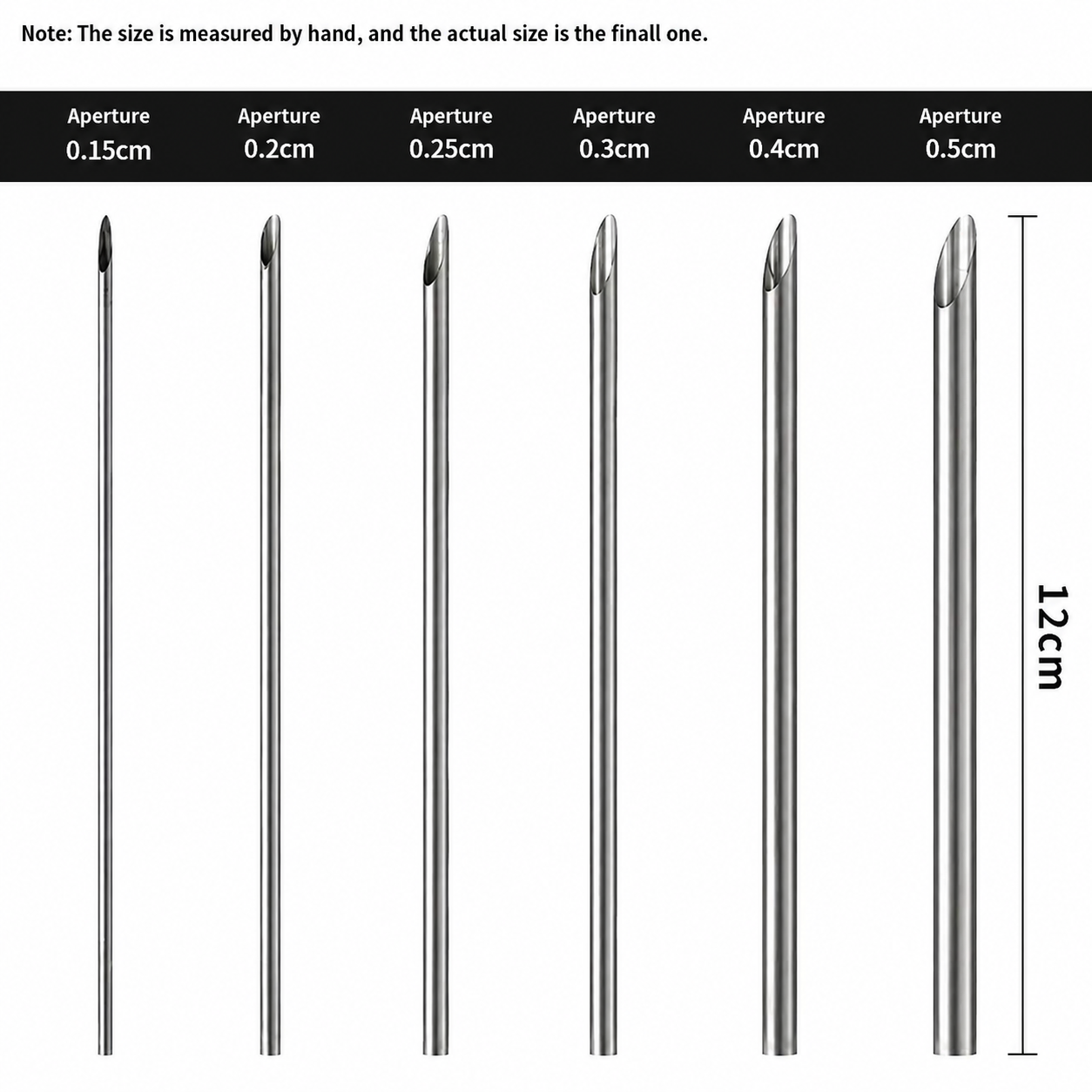 stainless steel pottery needle set - 6 piece hole punch tools