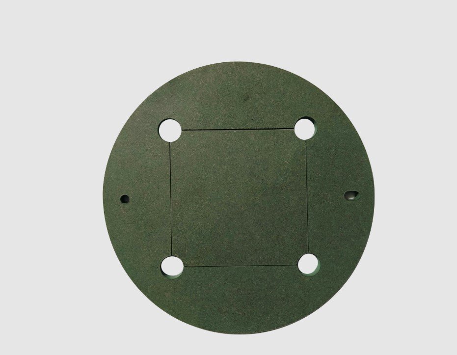 12-Inch MDF Pottery Bat with Removable 6-Inch Square Insert – Round Wheel Throwing Bat - Image 3